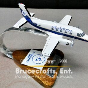 Model of Embraer 110 Bandeirante Air Littoral with detailed craftsmanship.